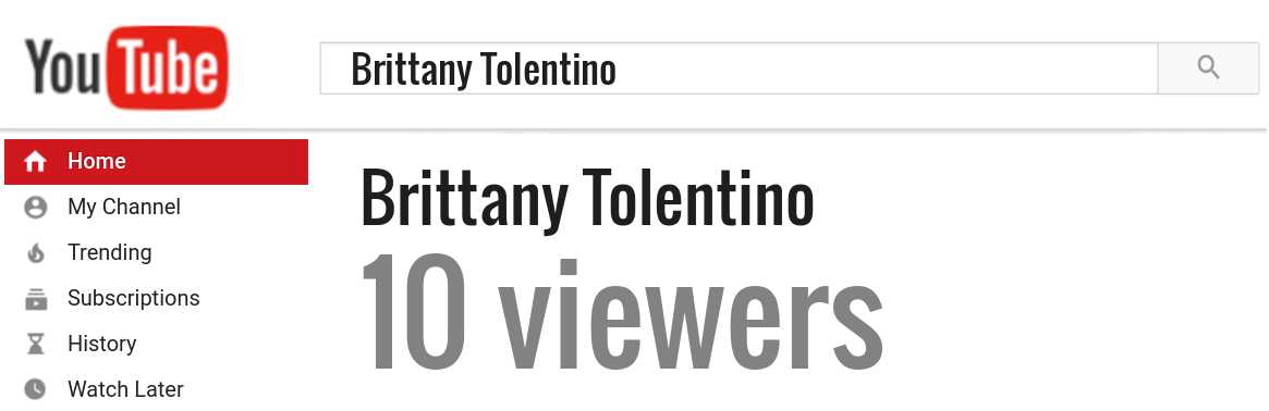 Brittany Tolentino youtube subscribers