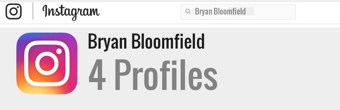 Bryan Bloomfield instagram account
