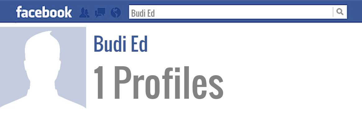 Budi Ed facebook profiles
