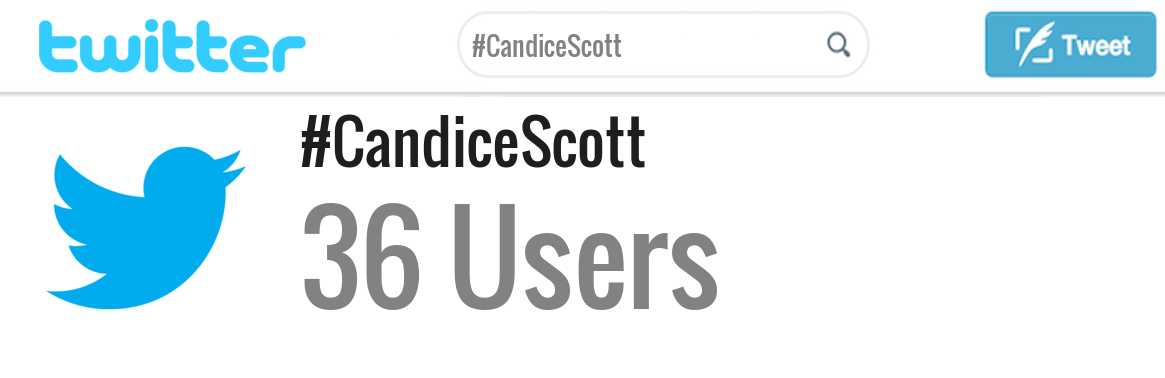 Candice Scott twitter account