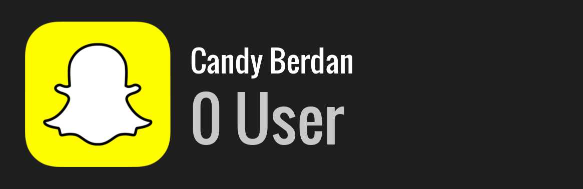 Candy Berdan snapchat