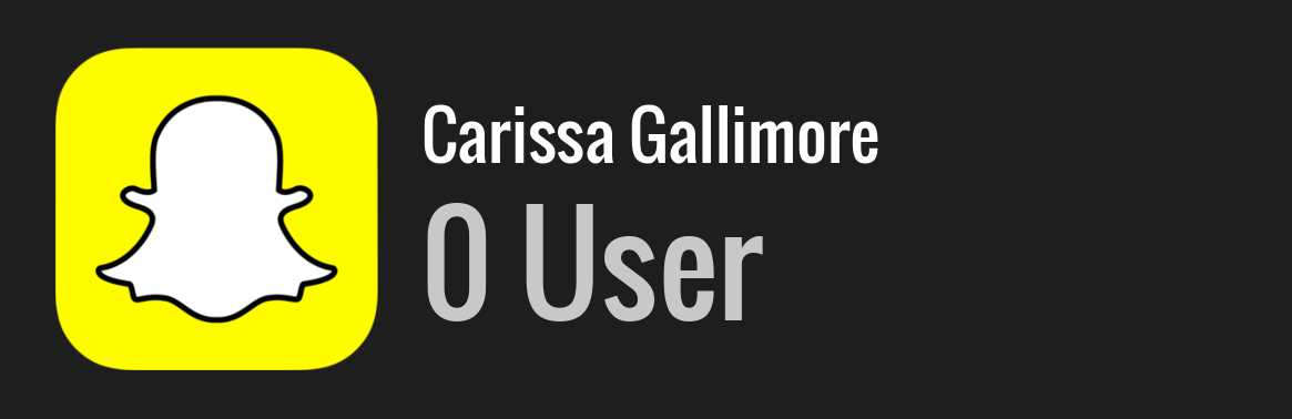Carissa Gallimore snapchat