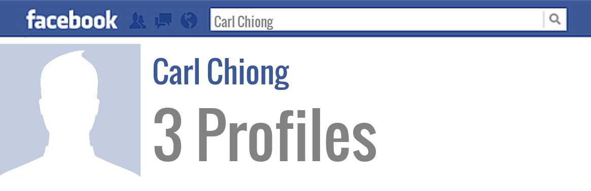 Carl Chiong facebook profiles