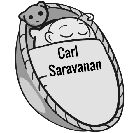Carl Saravanan sleeping baby