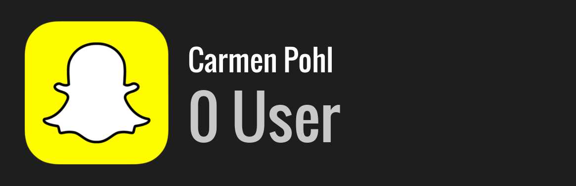 Carmen Pohl snapchat