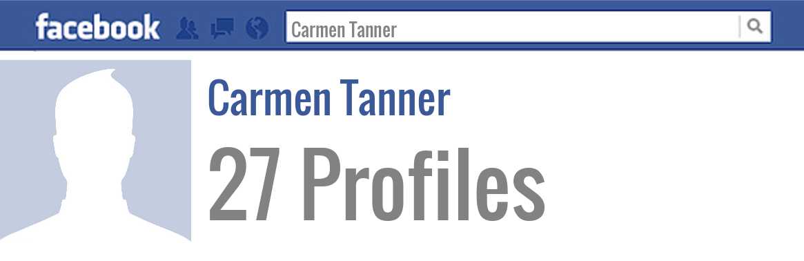 Carmen Tanner facebook profiles