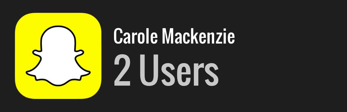 Carole Mackenzie snapchat