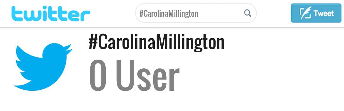 Carolina Millington twitter account