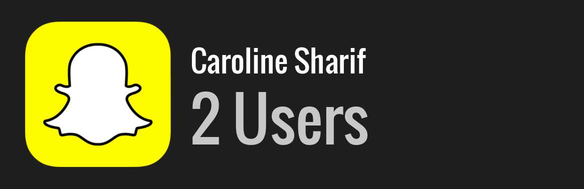 Caroline Sharif snapchat