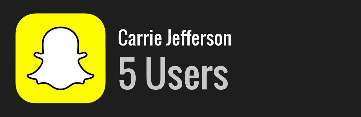 Carrie Jefferson snapchat