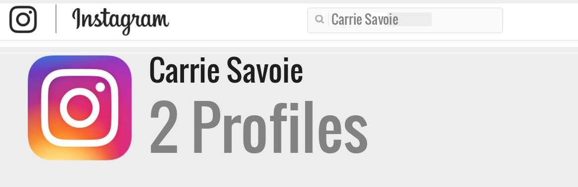 Carrie Savoie instagram account