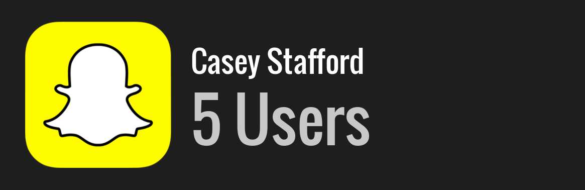 Casey Stafford snapchat
