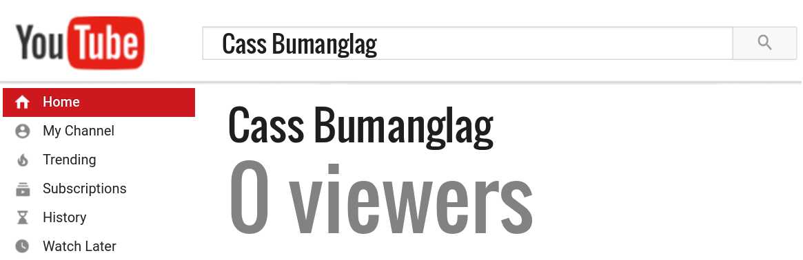 Cass Bumanglag youtube subscribers
