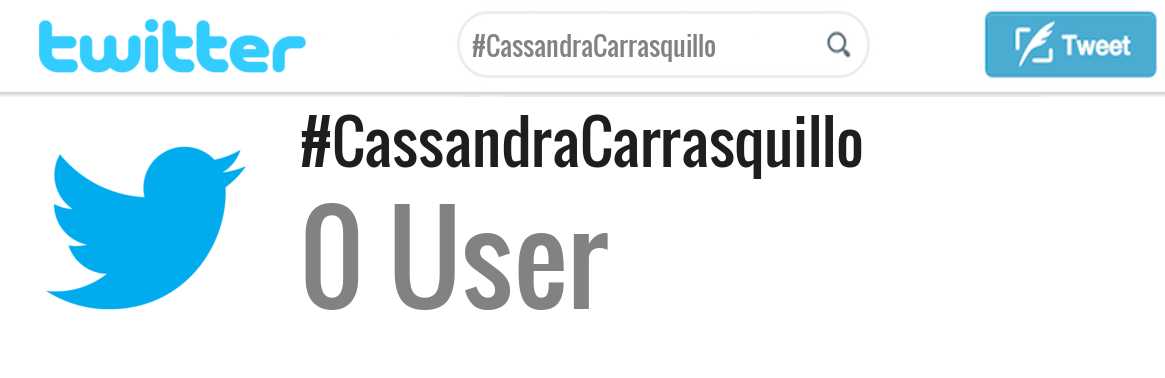 Cassandra Carrasquillo twitter account