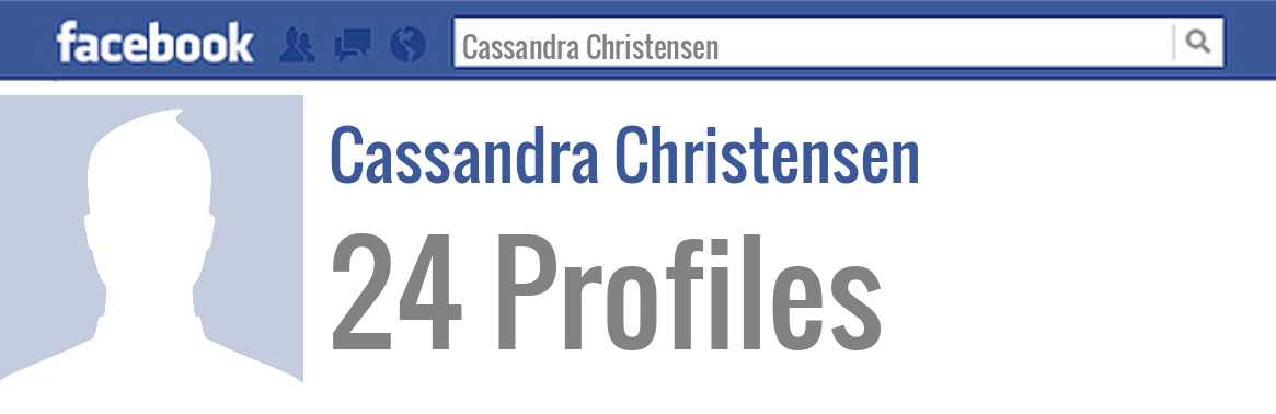 Cassandra Christensen facebook profiles