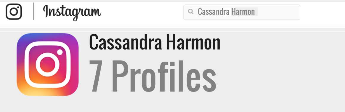 Cassandra Harmon instagram account