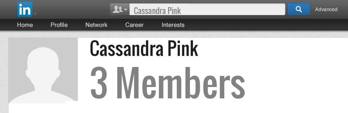 Cassandra Pink linkedin profile