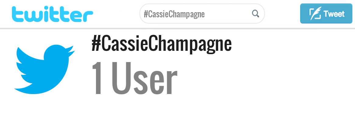 Cassie Champagne twitter account