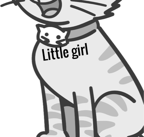 Little girl pet