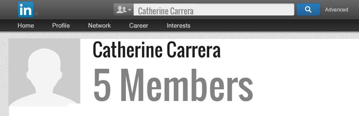 Catherine Carrera linkedin profile