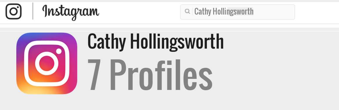 Cathy Hollingsworth instagram account
