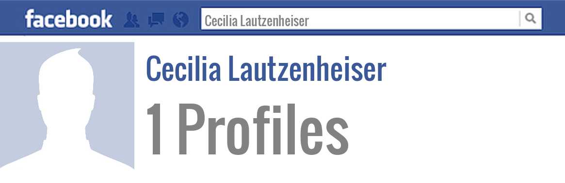 Cecilia Lautzenheiser facebook profiles