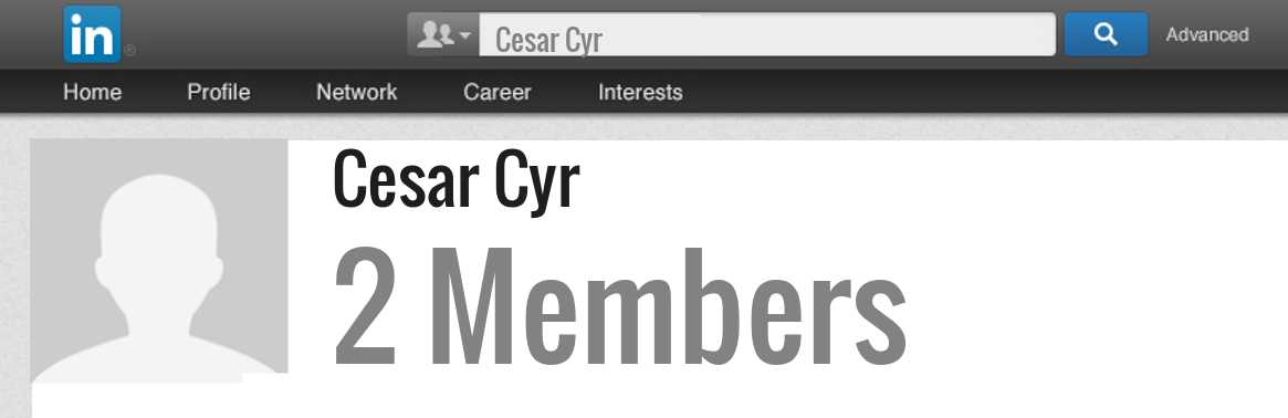 Cesar Cyr linkedin profile