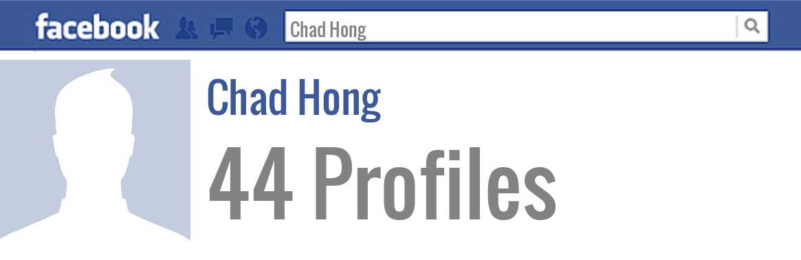 Chad Hong facebook profiles