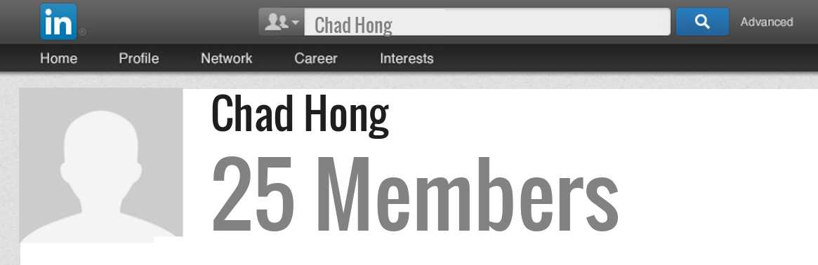 Chad Hong linkedin profile