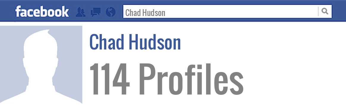 Chad Hudson facebook profiles