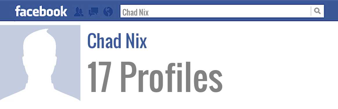 Chad Nix facebook profiles