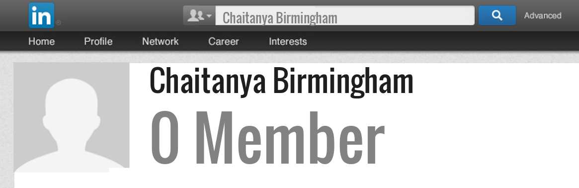 Chaitanya Birmingham linkedin profile