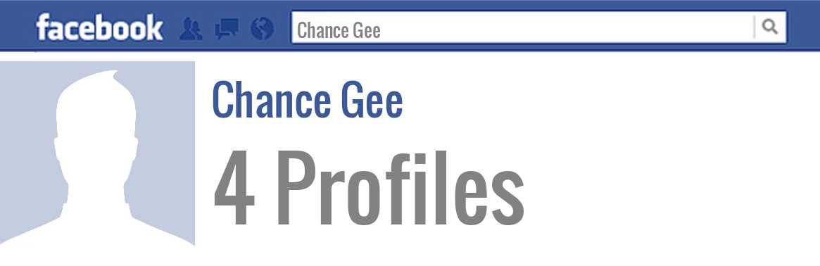 Chance Gee facebook profiles