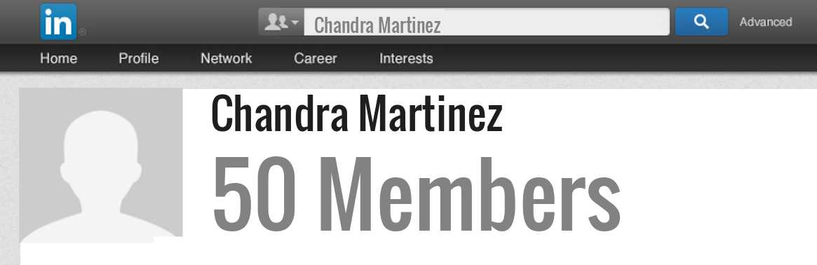 Chandra Martinez linkedin profile