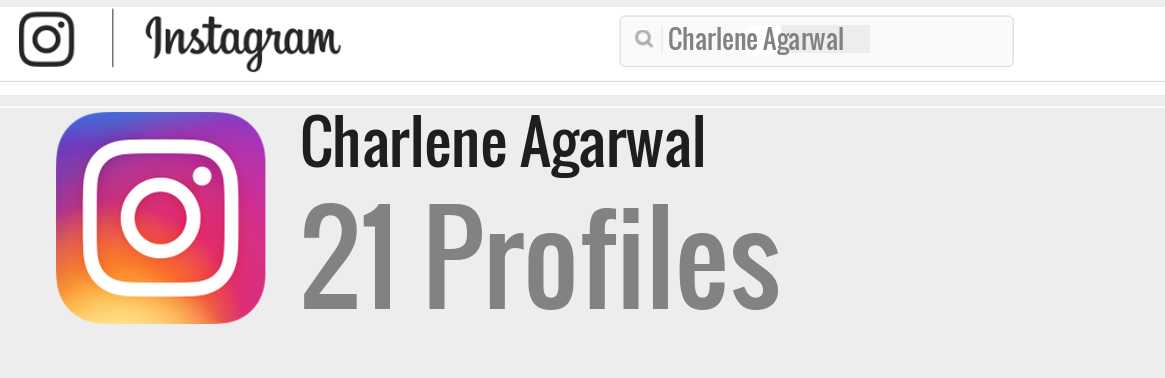 Charlene Agarwal instagram account