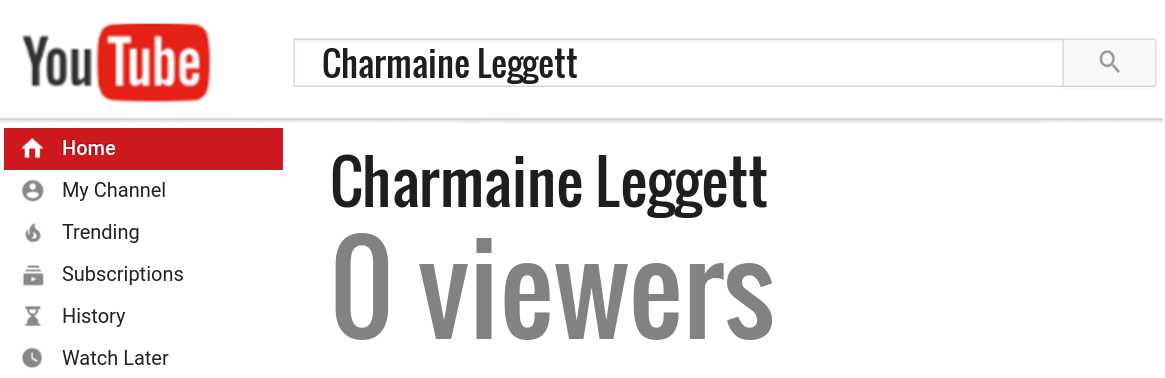 Charmaine Leggett youtube subscribers