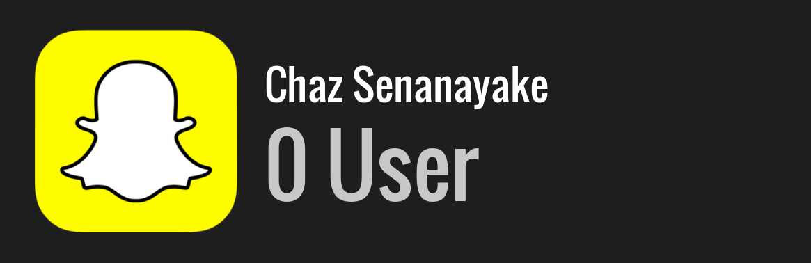 Chaz Senanayake snapchat