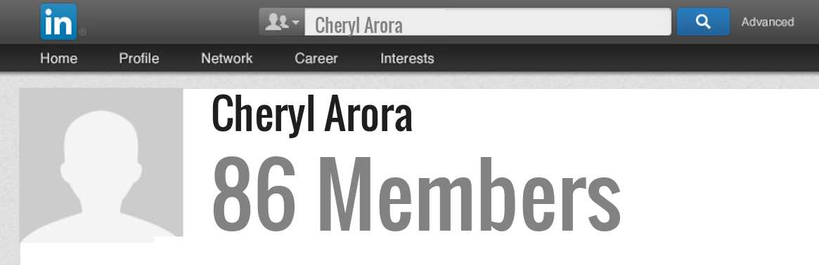Cheryl Arora linkedin profile