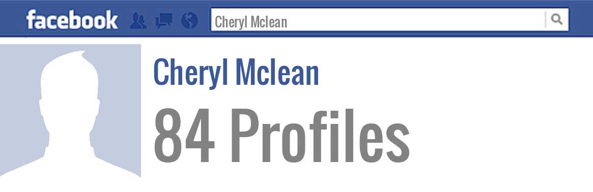 Cheryl Mclean facebook profiles