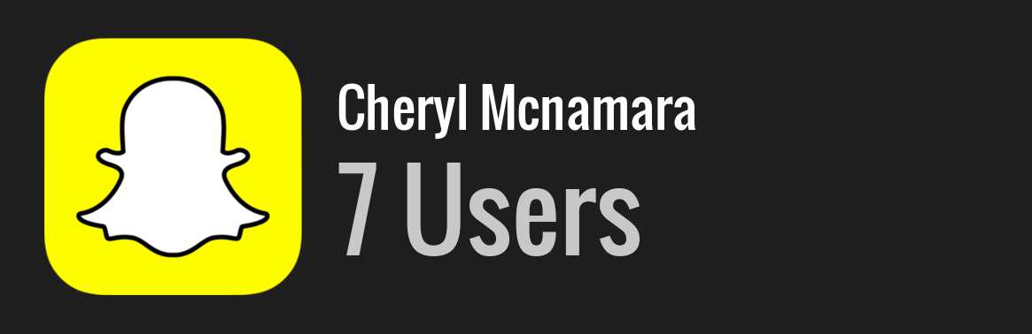 Cheryl Mcnamara snapchat