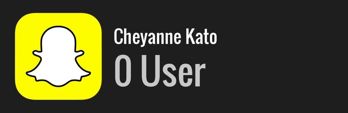 Cheyanne Kato snapchat