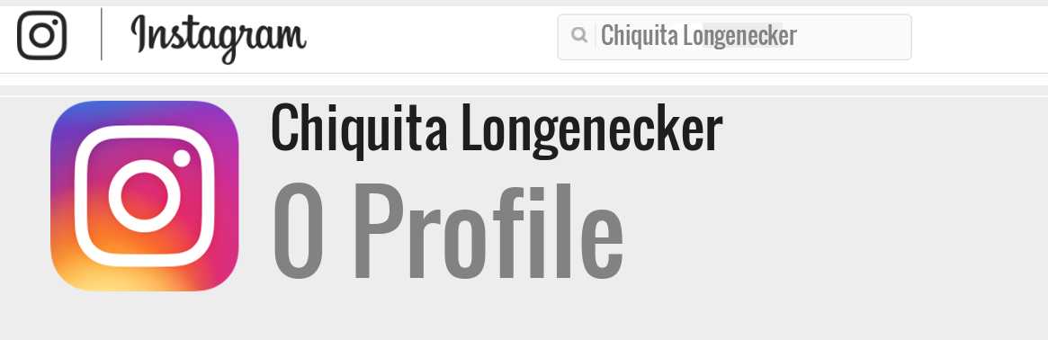 Chiquita Longenecker instagram account