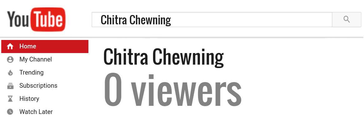 Chitra Chewning youtube subscribers