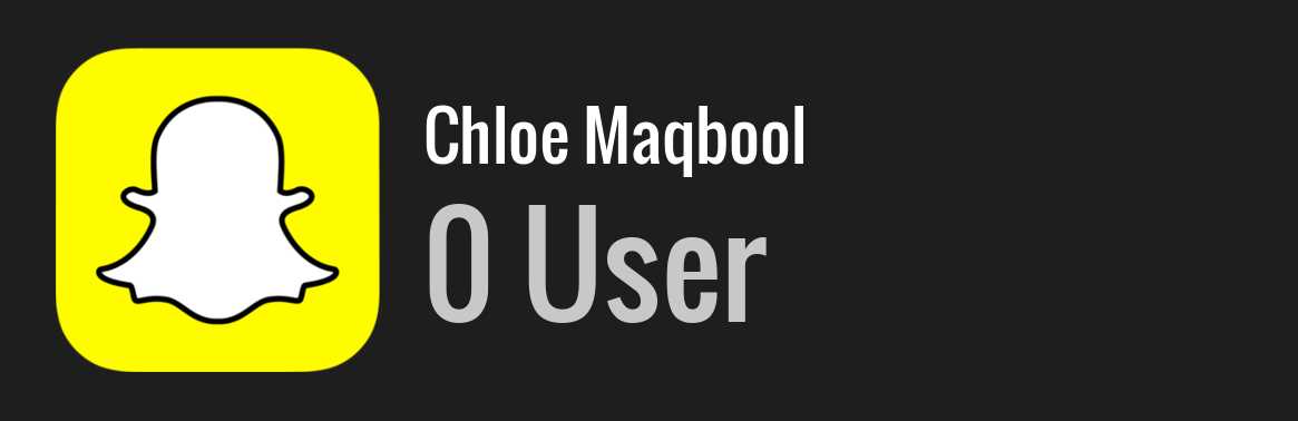 Chloe Maqbool snapchat