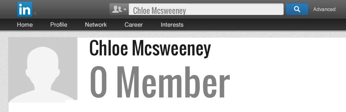 Chloe Mcsweeney linkedin profile