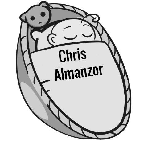 Chris Almanzor sleeping baby