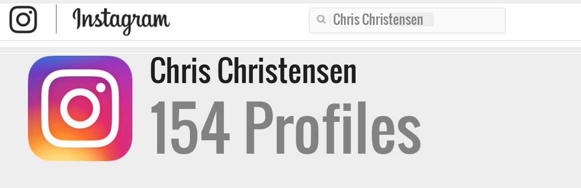 Chris Christensen instagram account