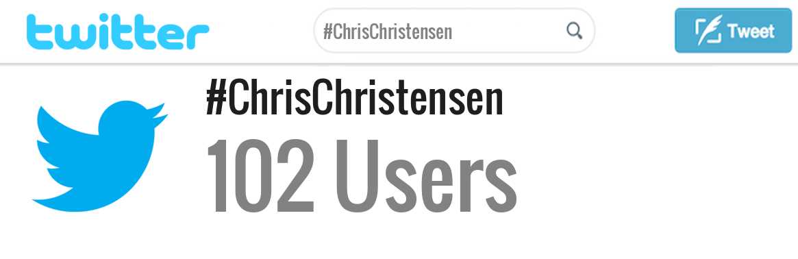 Chris Christensen twitter account