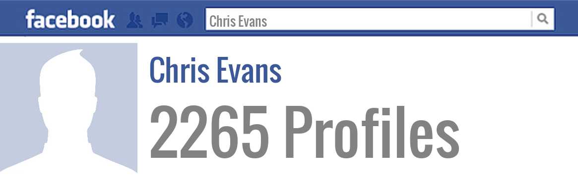 Chris Evans facebook profiles