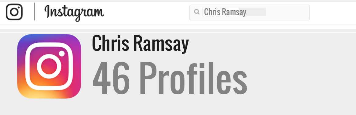 Chris Ramsay instagram account